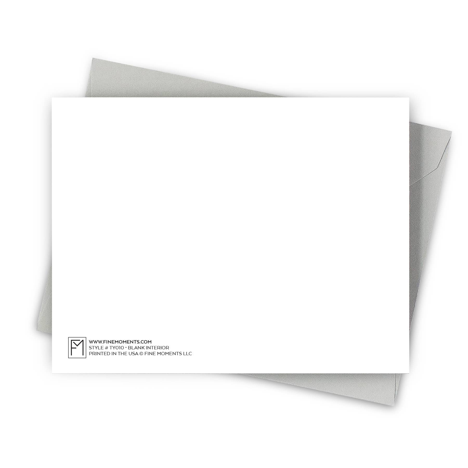 Brushstroke Gold Foil Thank You Card