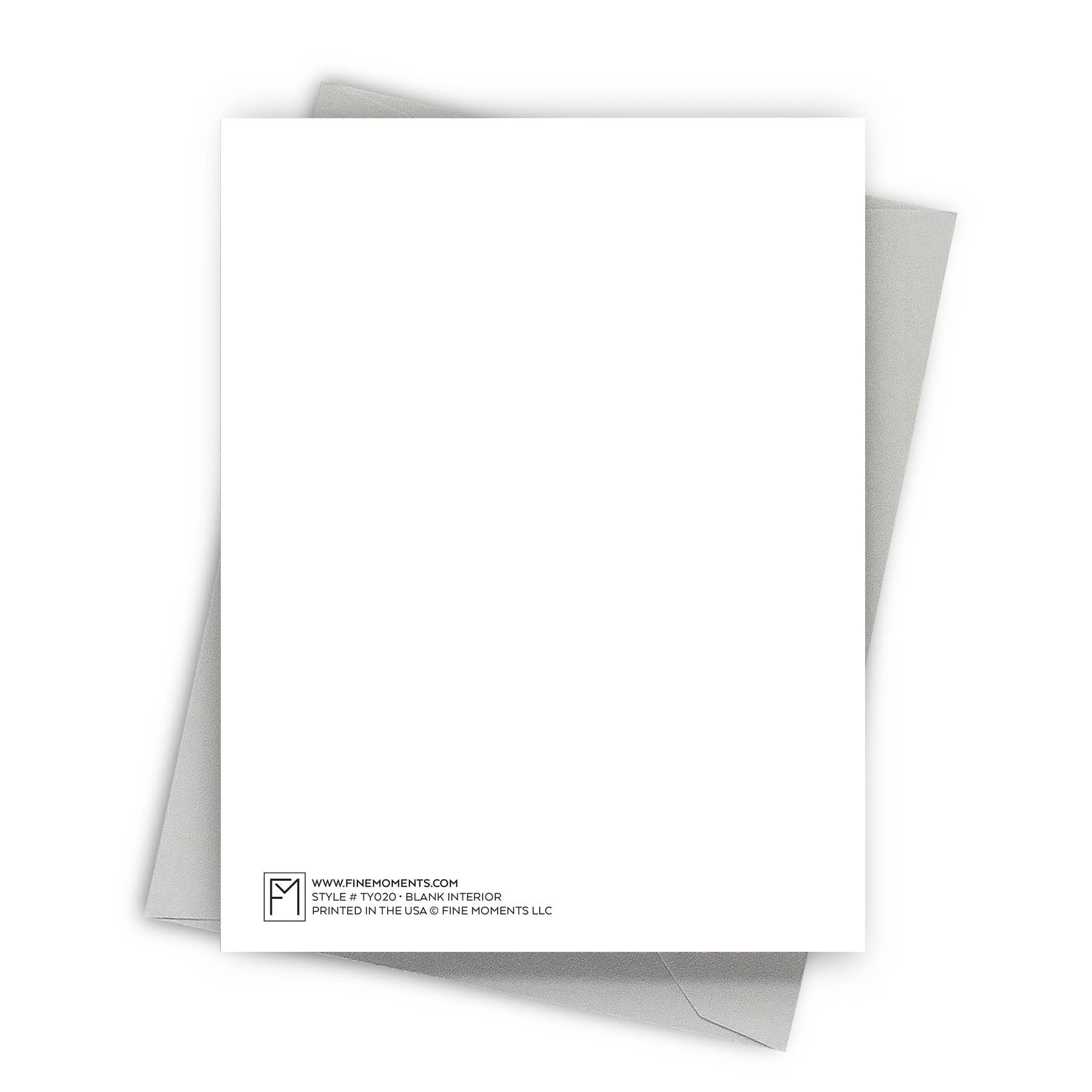 Corner Support Thank You Card – Gold Foil Accents